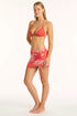 Sea Level Aloha Drawstring Mini Mesh Skirt
